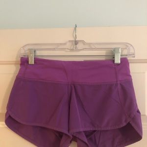 Purple Lululemon shorts - size 2